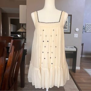 DKNY Sleeveless Extra-long Sheer Top with Slip - Size 6